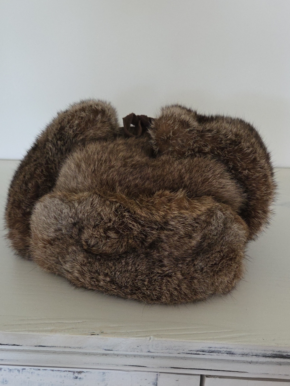 Brown Rabbit Fur  Hat - Picture 3 of 10